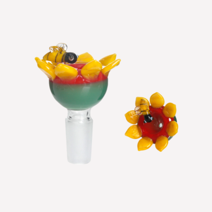 Bee And Flower Hand Painted Bowl 14mm